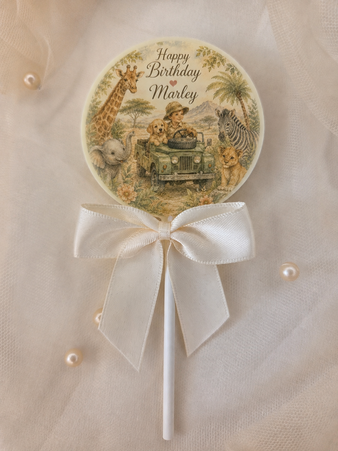 Personalised Safari Birthday Card and Chocolate Gift Box