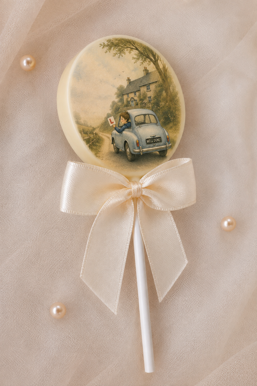 Personalised On The Road Blue Congratulations on Passing Your Driving Test Card and Chocolate Gift Box