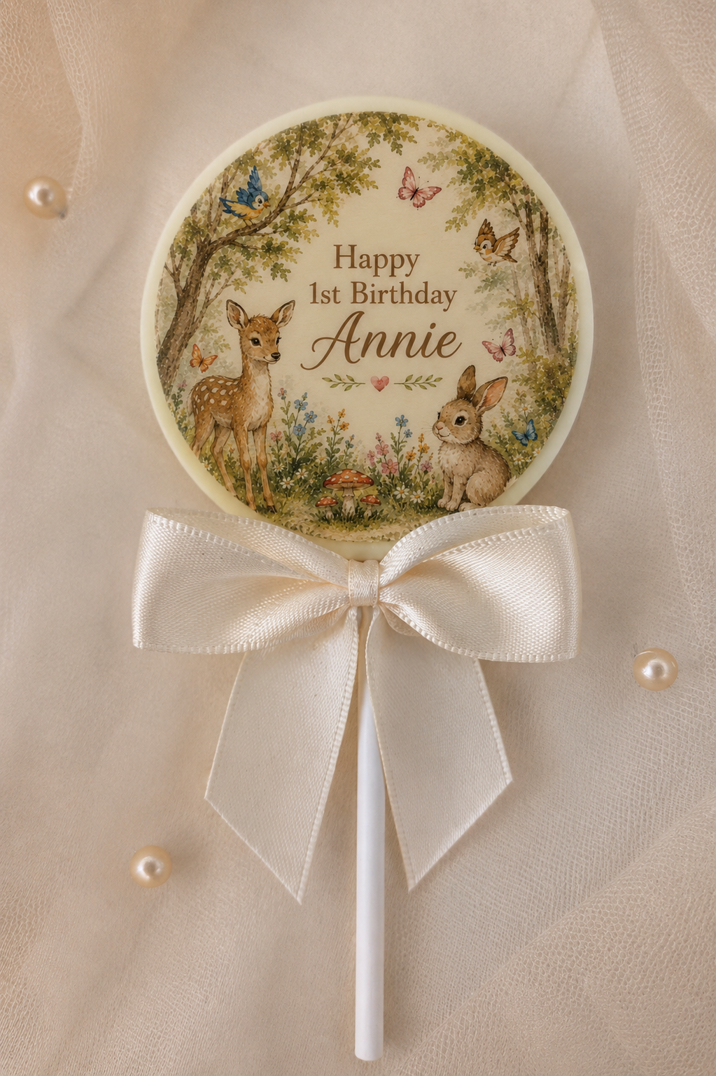 Personalised Woodland Friends Birthday Card and Chocolate Gift Box