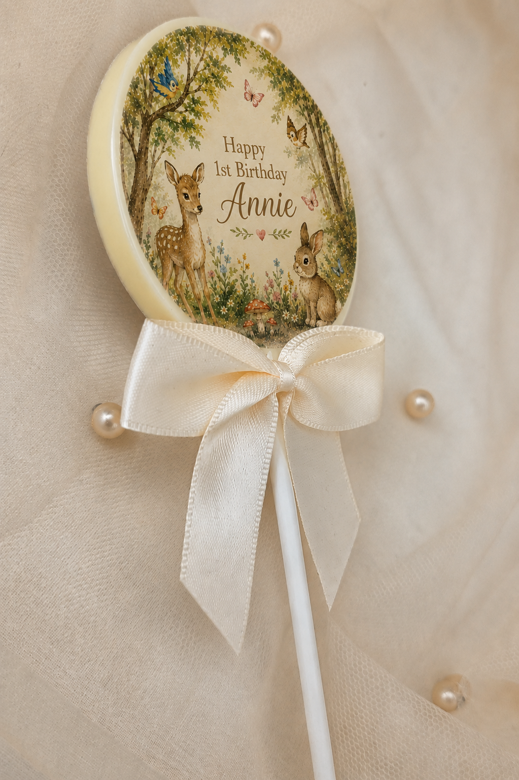 Personalised Woodland Friends Birthday Card and Chocolate Gift Box