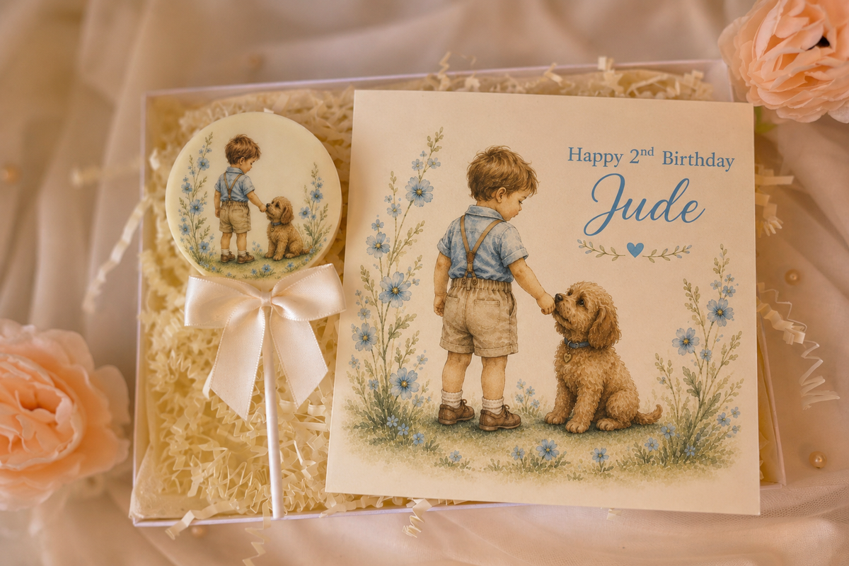 Personalised A Boys Best Friend Birthday Card & Chocolate Gift