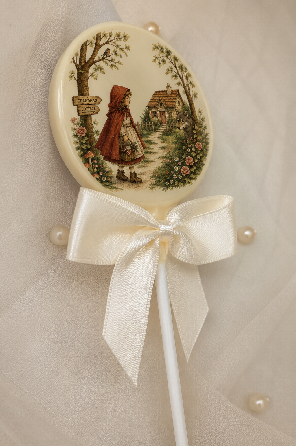 Personalised Little Red Riding Hood Birthday Card & Chocolate Gift Box