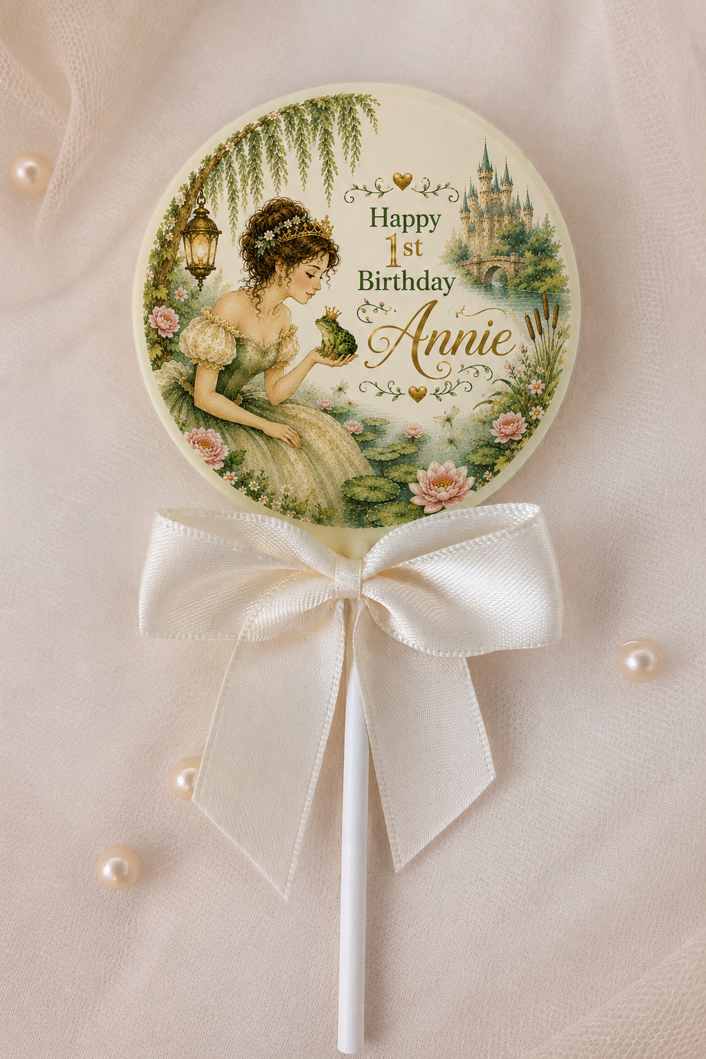 Personalised The Princess and the Frog Birthday card and Chocolate Gift Box