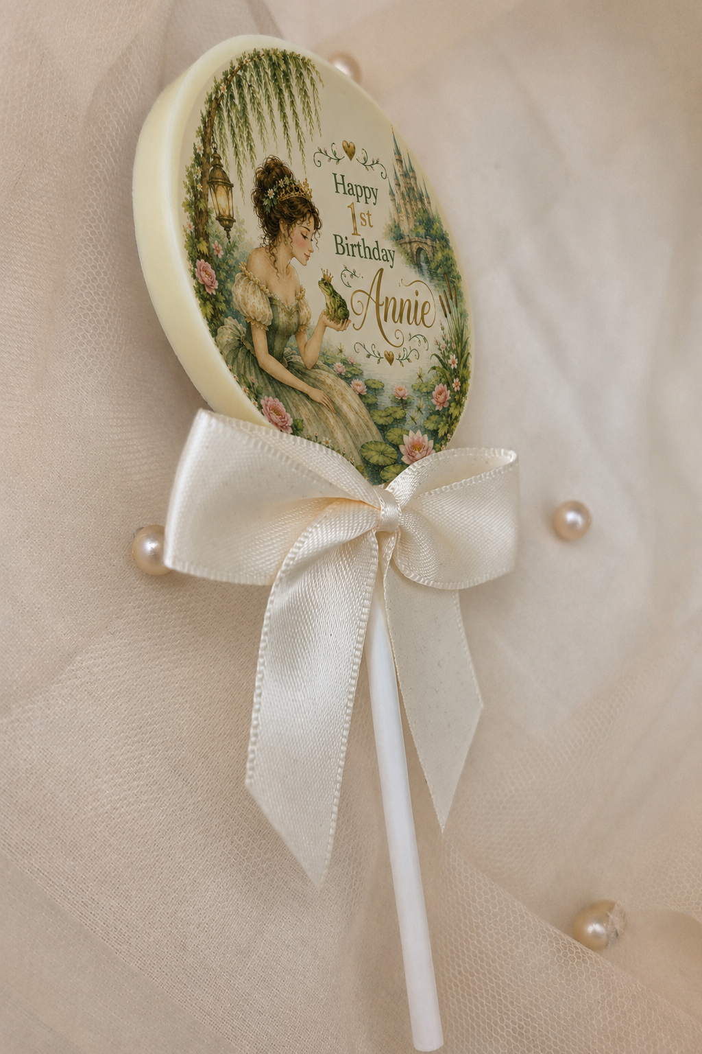Personalised The Princess and the Frog Birthday card and Chocolate Gift Box