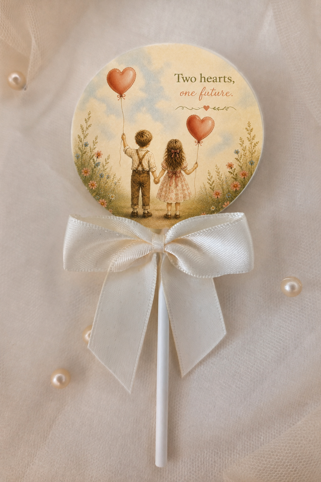 Personalised Two Hearts One Future Anniversary Card and Chocolate Gift Box