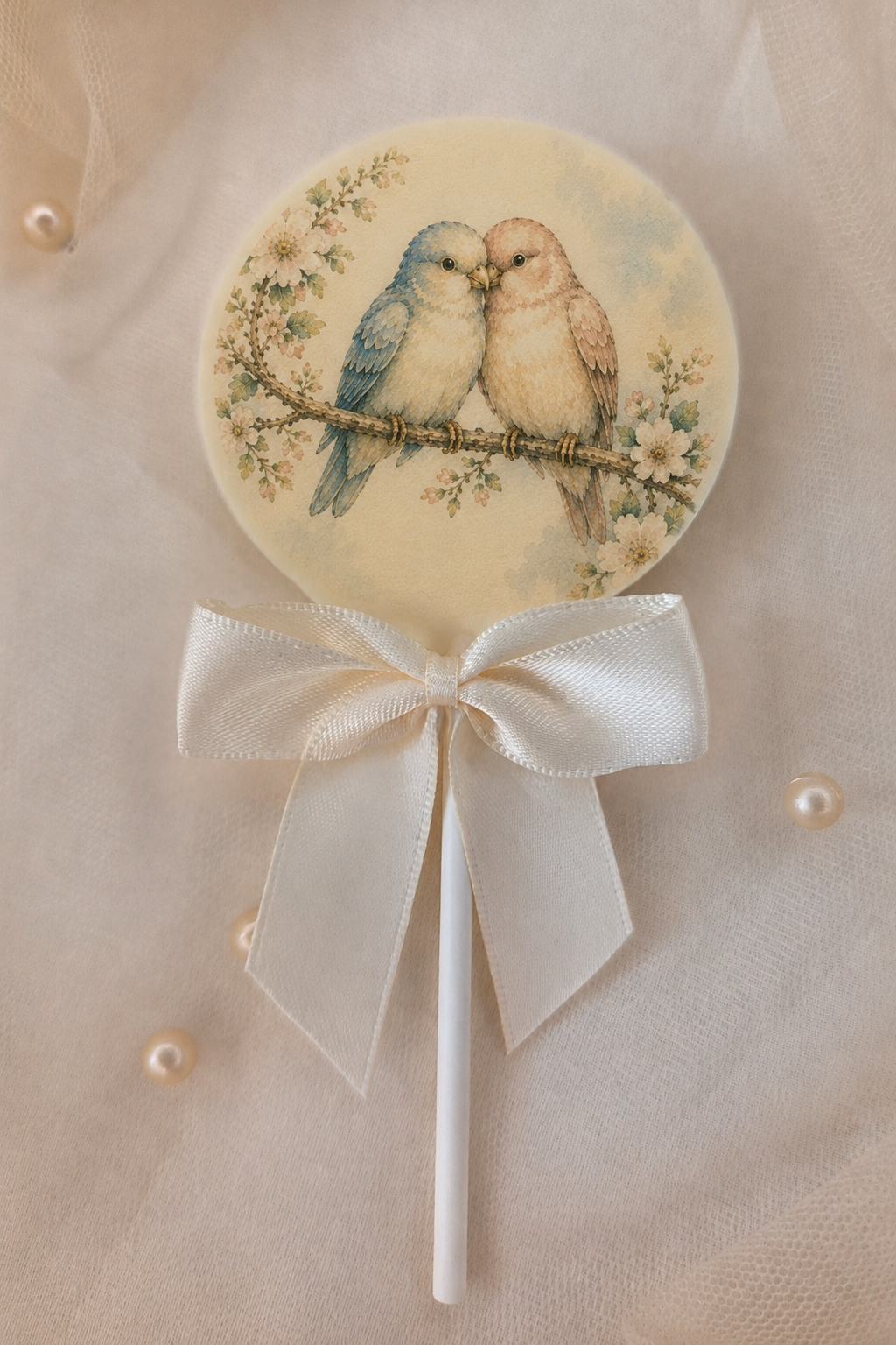 Personalised Sweet Little Love Birds Engagement Card and Chocolate Gift Box