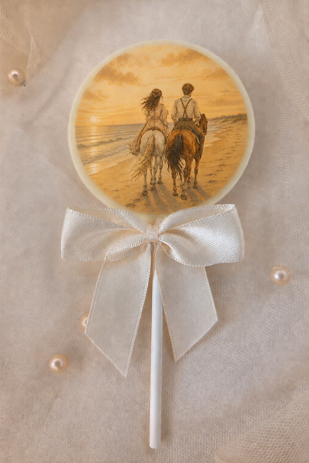 Personalised And They Lived Happily Ever After Beach Sunset Romance Anniversary Card and Chocolate