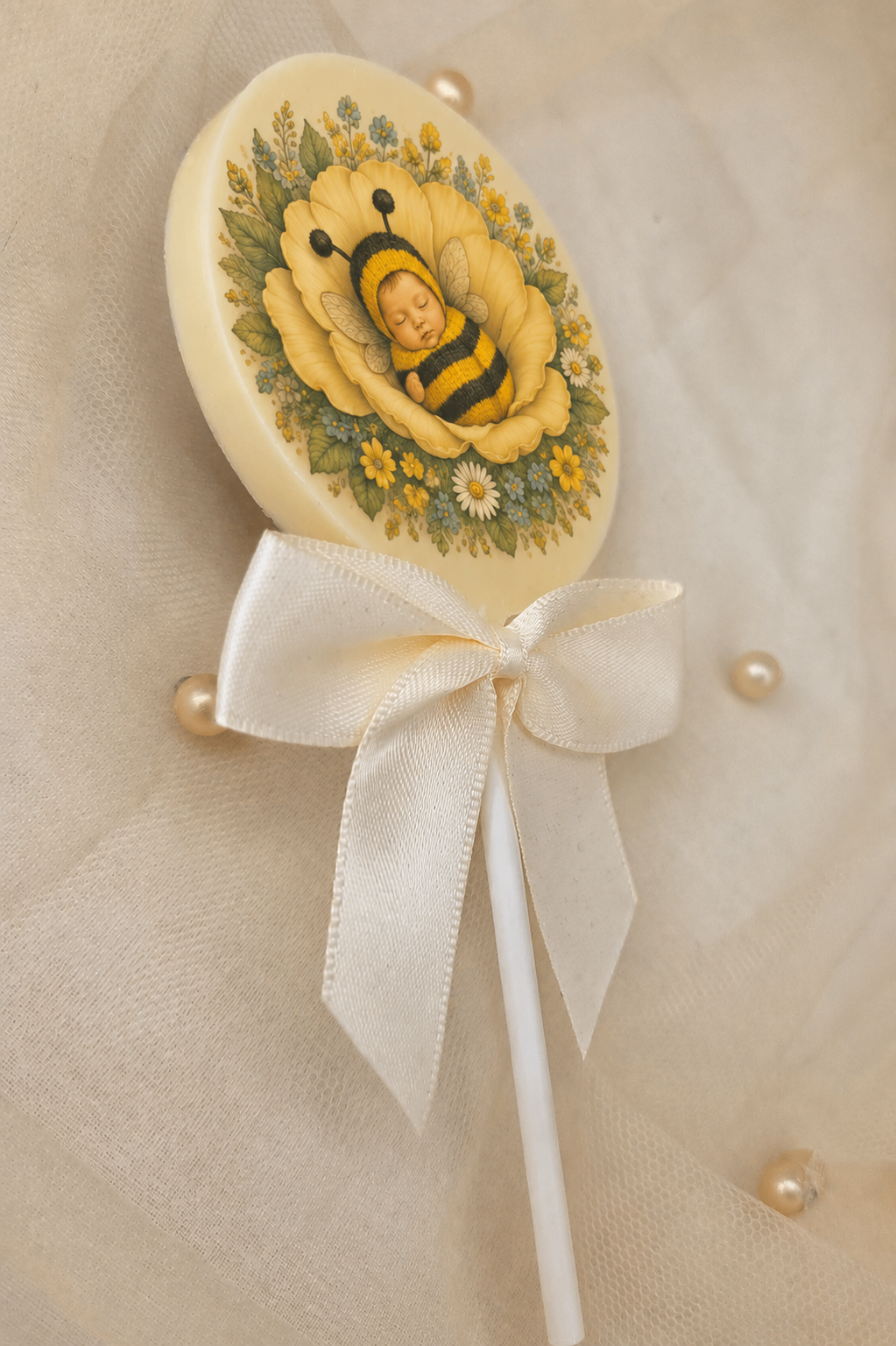 Personalised Sweet as can Bee New Baby Card and Chocolate Gift Box