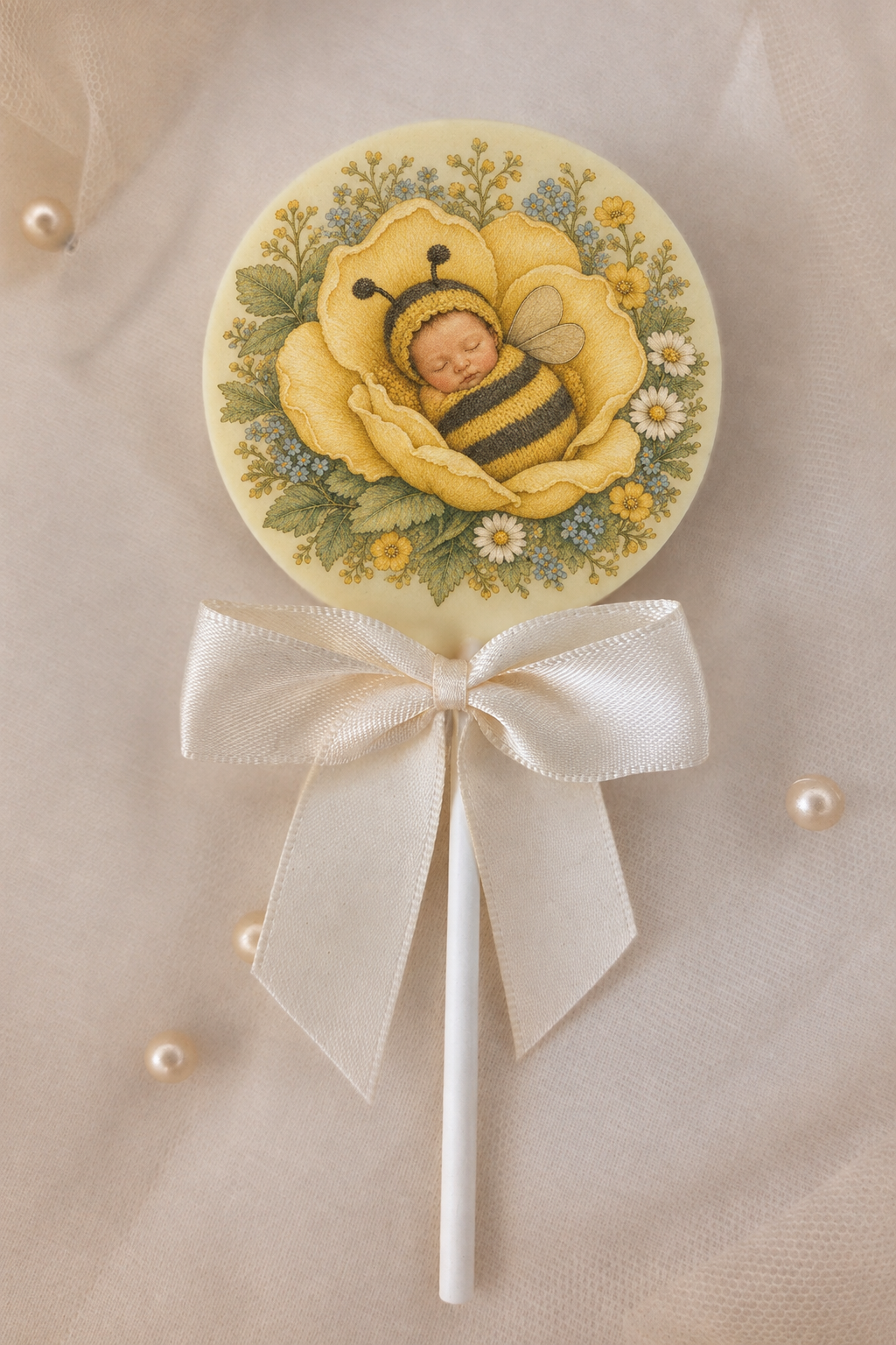 Personalised Sweet as can Bee New Baby Card and Chocolate Gift Box